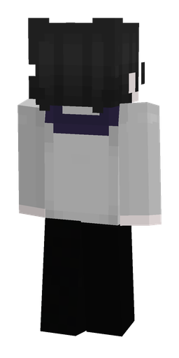 Black skin: body, back render