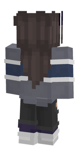 Black skin: body, back render