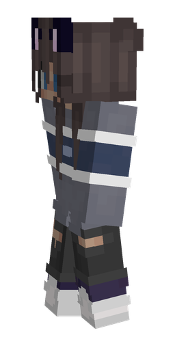 Black skin: body, left side render