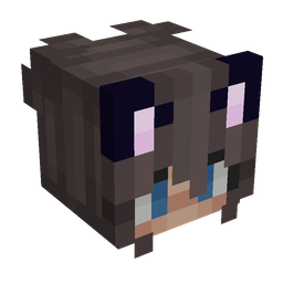 Black skin: head render