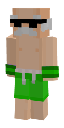Green skin: body, front render