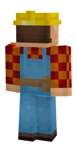 Blue skin: body, back render