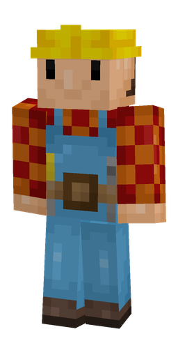Blue skin: body, front render