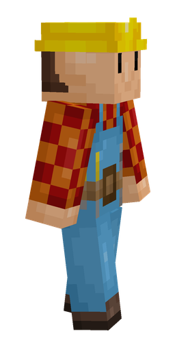 Blue skin: body, right side render