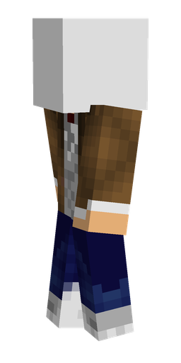 Blue skin: body, left side render