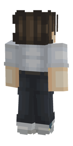 Black skin: body, back render