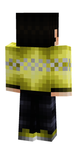Black skin: body, back render