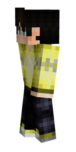 Black skin: body, left side render