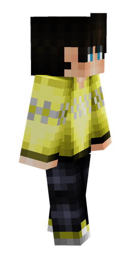 Black skin: body, right side render