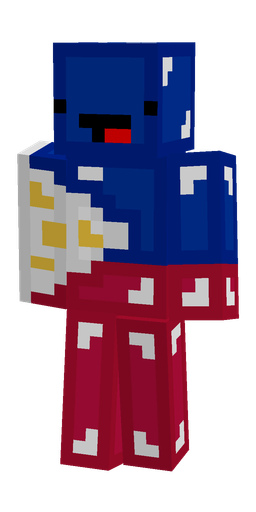Blue skin: body, front render