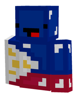 Blue skin: bust render