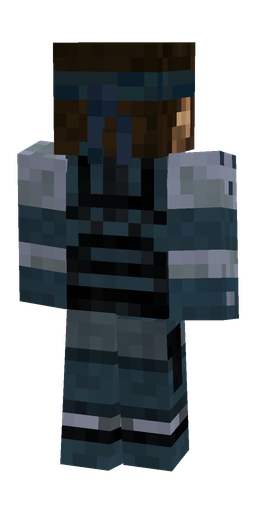 Black skin: body, back render