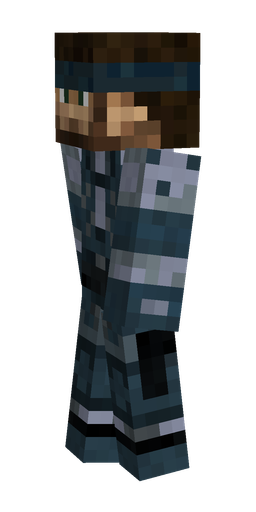 Black skin: body, left side render