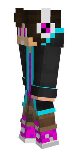 Black skin: body, left side render