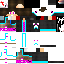 Black skin: raw texture render