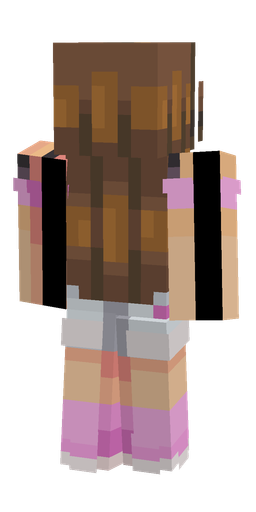 Brown skin: body, back render