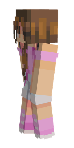 Brown skin: body, left side render