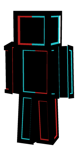 Black skin: body, back render