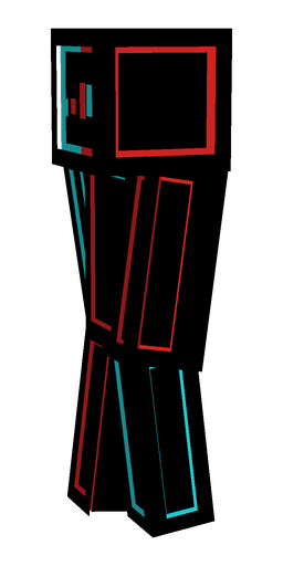 Black skin: body, left side render