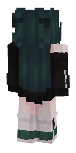 Black skin: body, back render