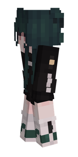 Black skin: body, left side render