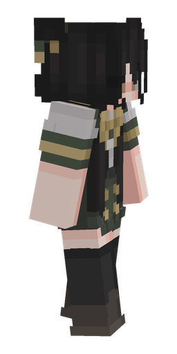 Black skin: body, right side render