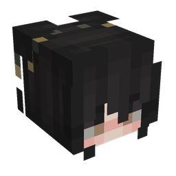 Black skin: head render