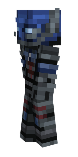 Black skin: body, left side render