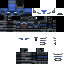 Black skin: raw texture render