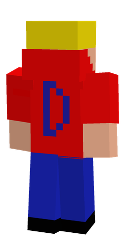 Blue skin: body, back render