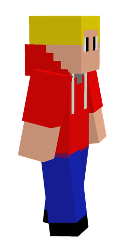 Blue skin: body, right side render