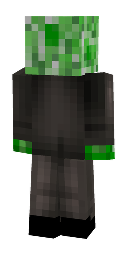 Black skin: body, back render