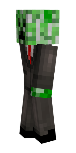 Black skin: body, left side render