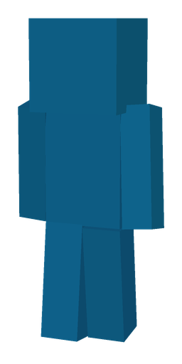 Blue skin: body, back render