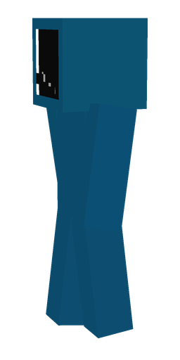 Blue skin: body, left side render