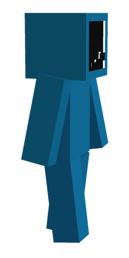 Blue skin: body, right side render