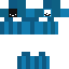 Blue skin: raw texture render