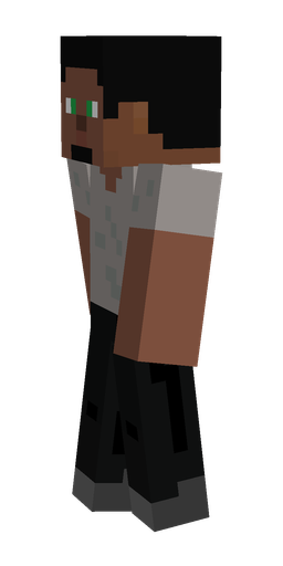 Black skin: body, left side render