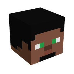 Black skin: head render