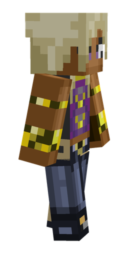 Blue skin: body, right side render