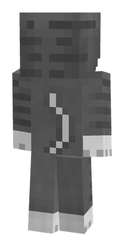 Black skin: body, back render
