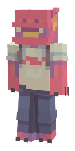 Blue skin: body, front render