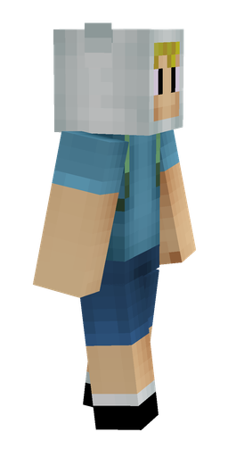 Blue skin: body, right side render