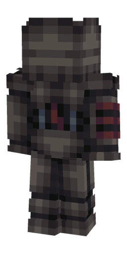 Black skin: body, back render