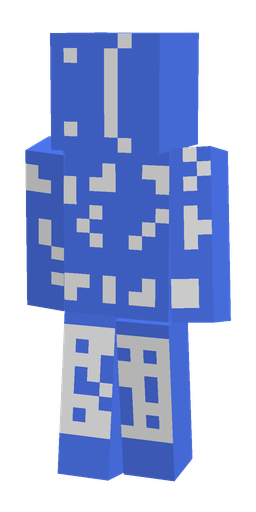 Blue skin: body, front render