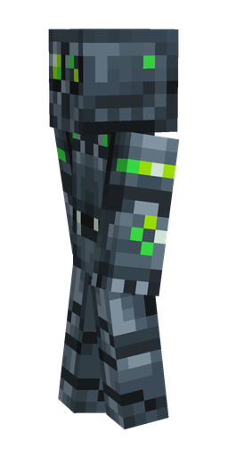 Black skin: body, left side render
