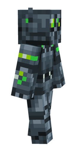 Black skin: body, right side render
