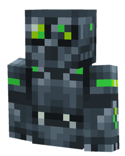 Black skin: bust render