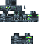 Black skin: raw texture render