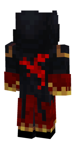 Black skin: body, back render